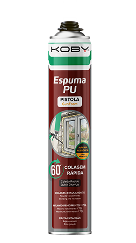 Espuma Adhesiva PU de Curado Rápido para Pistola 